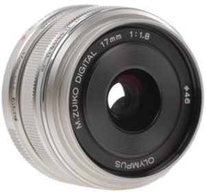 Объектив Olympus M.Zuiko Digital ED 17mm F1.8 серебристый