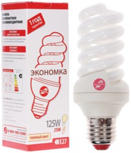 Лампа люминесцентная Экономка SPC 25W E2727