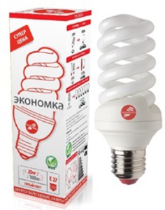 Лампа люминесцентная Экономка SPC 20W E2727