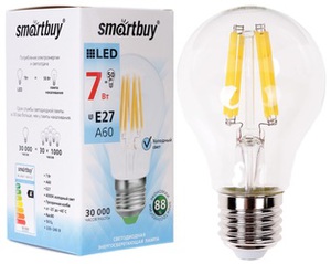 Лампа светодиодная Smartbuy A60 Filament SBL-A60F-7-40K-E27