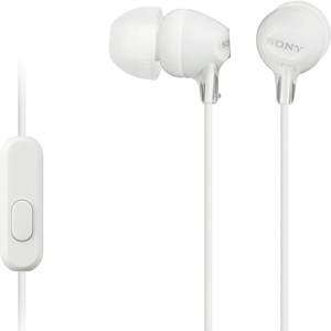 Наушники с микрофоном Sony MDR-EX15AP белый
