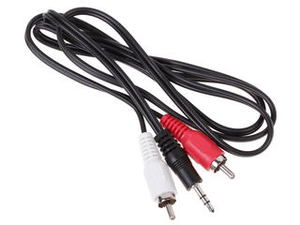Кабель соединительный DEXP 3.5 mm jack - RCA x2 1метр