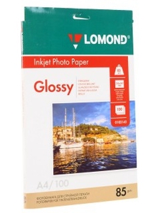 Бумага LOMOND Односторонняя Глянцевая A4/85/100л. (0102145)