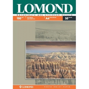 Бумага LOMOND Двусторонняя Матовая/Матовая  A4/190/50л. (0102015)