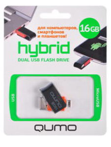 Память USB Flash Qumo Hybrid 19473 16 Гб