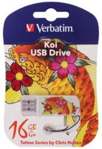 Память USB Flash Verbatim Tattoo Edition «Карп Кои» 16 Гб
