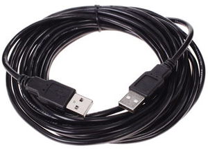 Кабель соединительный DEXP USB A - USB A 5метров черный