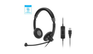 Бинауральная широкополосная гарнитура Sennheiser SC 70 USB MS BLACK